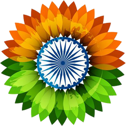 Independence Day Flower Illustration 